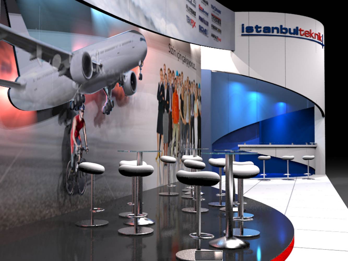 Istanbul Teknik 3D Exhibition Stand Design