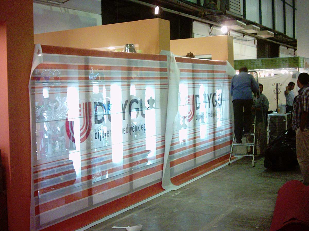 Orange Exhibition booth construction