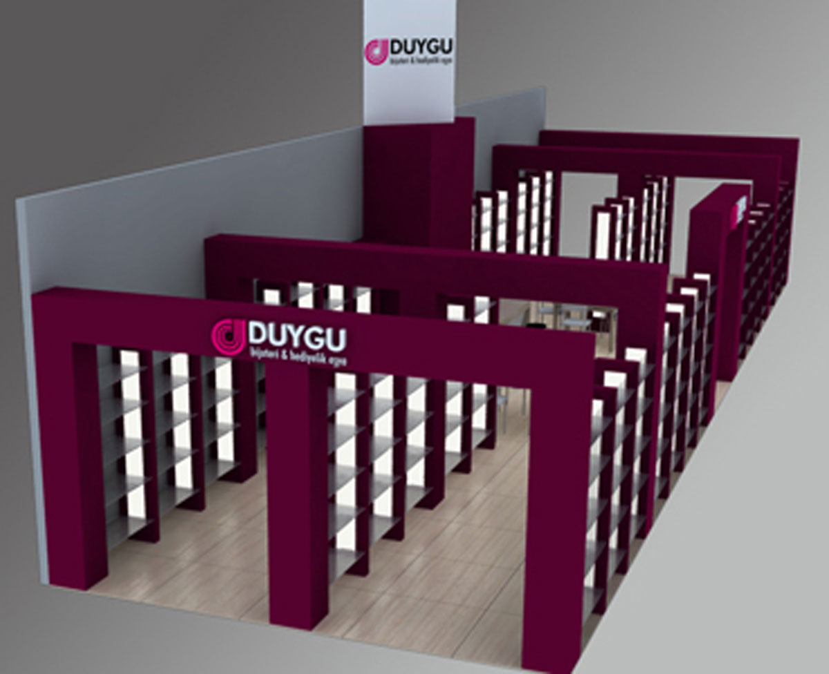 Duygu 3D Exhibition Booth Render