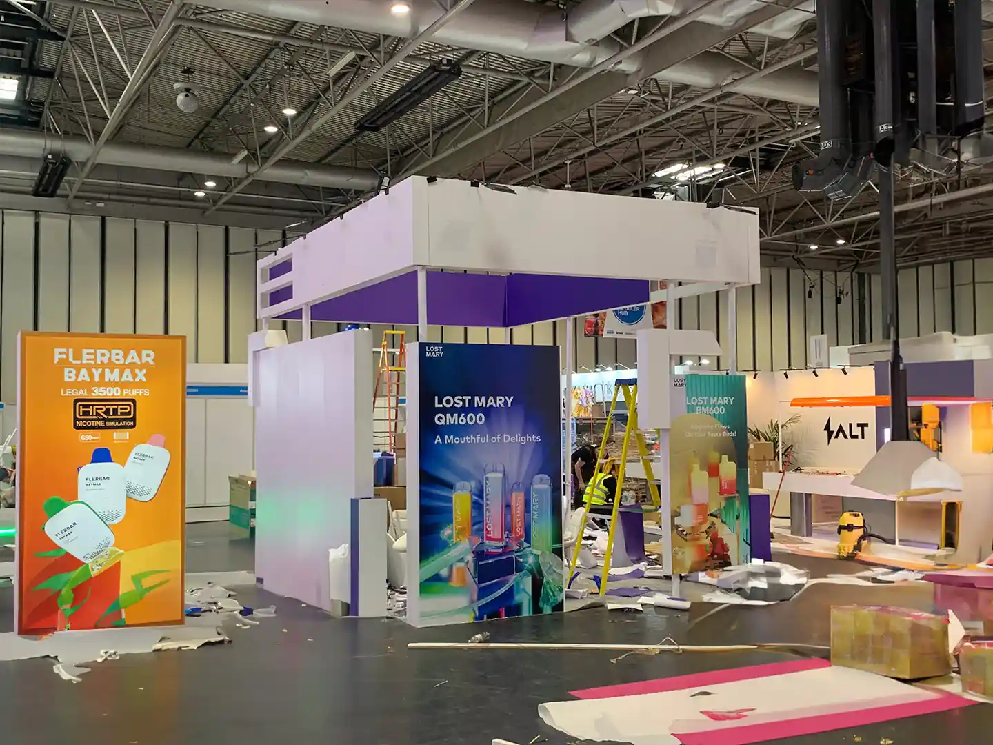 Lost Mary Exhibition Stand under construction